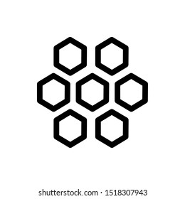 Simple honeycomb icon vector illustration