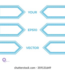 Simple Horizontal  Bars For Your Minimalist EPS10  Arrows Chart