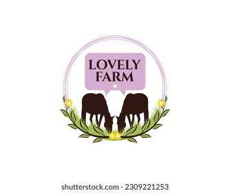 Simple Horse Farm Stable Logo Design Template