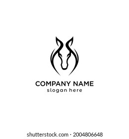 logotipo simple de la línea vectorial