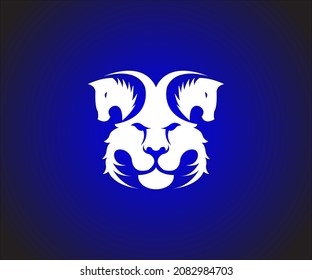 Simple horse and lion logo