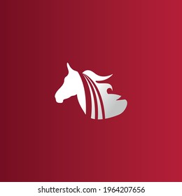Plantilla de diseño de logotipo de caballo simple Minimalista