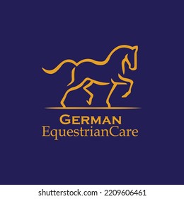 Simple horse logo with unique design