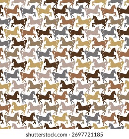 Silueta simple del caballo sin patrón,