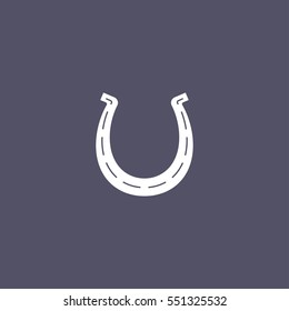 simple horseshoe icon