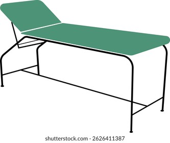 Vector simple del icono de la cama del hospital