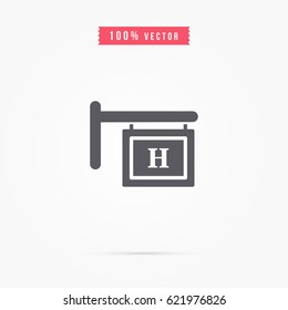 simple hospital icon