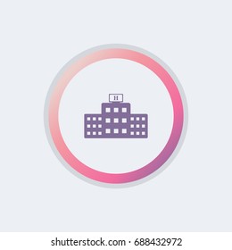 simple hospital icon