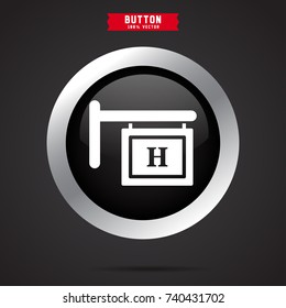 simple hospital icon