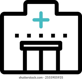 Simple Hospital Icons Web graphics.