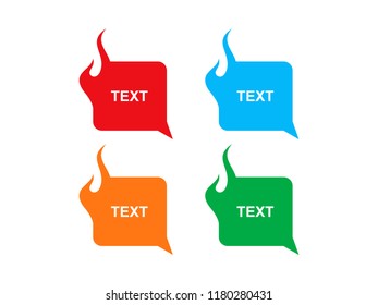 Simple hot chat illustration