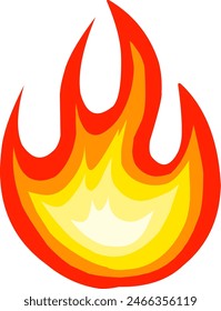 El simple Vector de dibujos animados Hot Fire