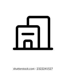 Simple Hotel icon. The icon can be used for websites, print templates, presentation templates, illustrations, etc