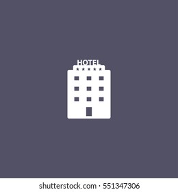 simple hotel icon design