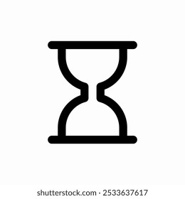 simple hourglass icon sign vector