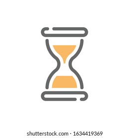 Simple hourglass, Sand clock icon