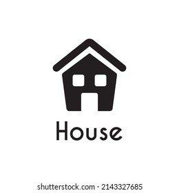 simple house building icon design