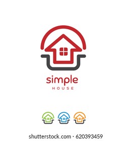 Simple House Building Logo