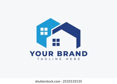 Simple House Building Property Logo Design Element