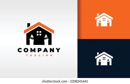the simple house candle logo