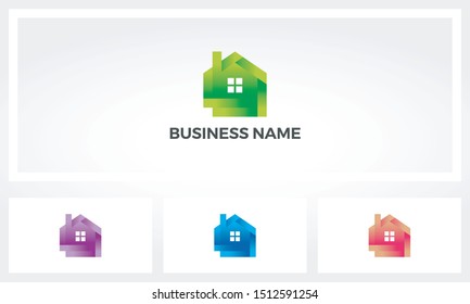 Simple House With Chimney Logo