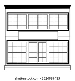 Simple house design icon vector, House Icon with Editable Stroke and Pixel Perfect.  Minimalist black house icon, Collection home sign, flat style houses in outline and line design