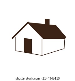 simple house design logo, icon