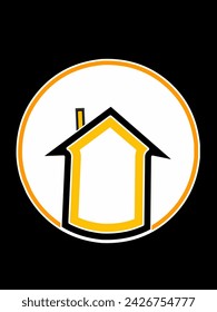 A simple house design that is great for a logo