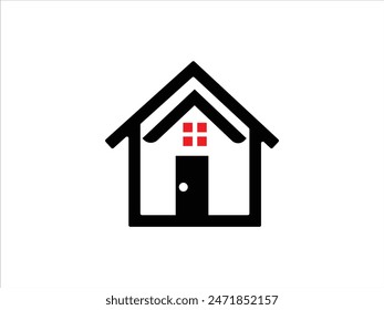 simple house design vector illustration,
