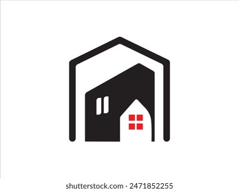 simple house design vector illustration,
