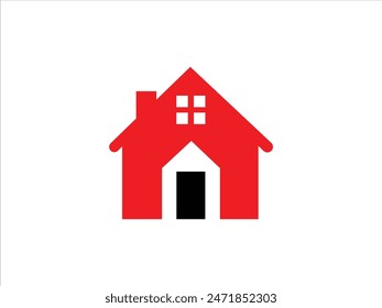 Ilustración vectorial simple del diseño de la casa,