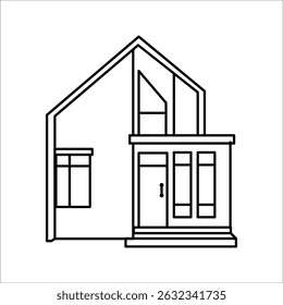 simple house design vector illustration,