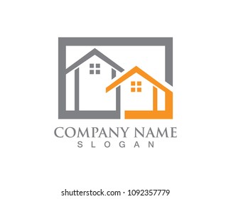 Simple House Home Real Estate Logo