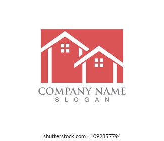 Simple House Home Real Estate Logo