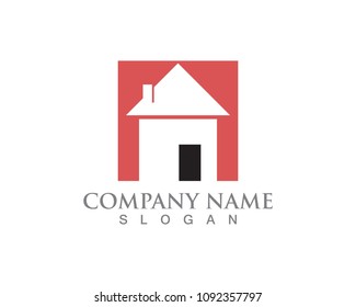 Simple House Home Real Estate Logo