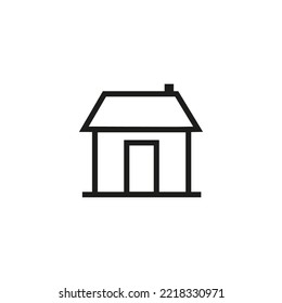 diseño de icono de casa simple, ilustración, vector