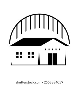 Simple house icon design vector