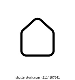 Simple house icon. Home button icon on white background. Simple thin line, outline vector of Web icons for UI and UX, website or mobile application.