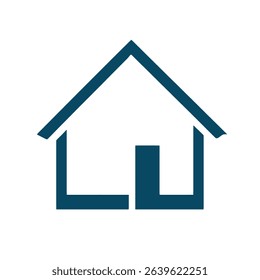 Simple house icon home sweet home residential building
