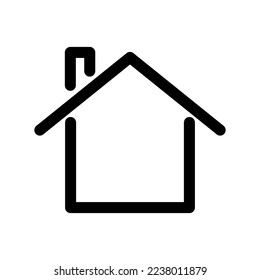 Icono de casa simple. Icono de inicio. Vector.