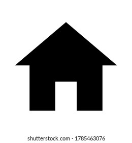 Simple house icon isolated on white background