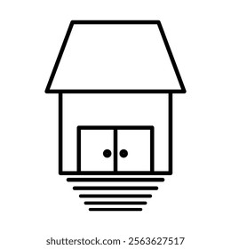 simple house icon, house, residence