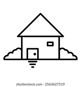 simple house icon, house, residence