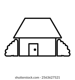 simple house icon, house, residence