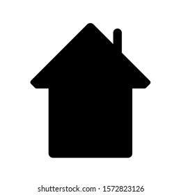Simple House Icon Vector Black Colour On White Background.
Flat Icon For Web, Apps, Or Design Product EPS10.