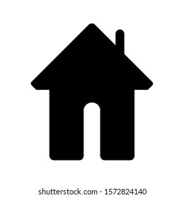 Simple House Icon Vector Black Colour On White Background.
Flat Icon For Web, Apps, Or Design Product EPS10.