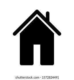 Simple House Icon Vector Black Colour On White Background.
Flat Icon For Web, Apps, Or Design Product EPS10.