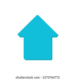 Simple House Icon Vector Blue Colour On White Background.
Flat Icon For Web, Apps, Or Design Product EPS10.