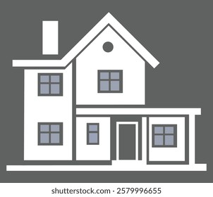 Simple house icon vector illustration.