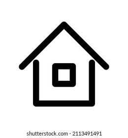 A simple house icon. Vectors about houses.